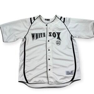 MLB Chicago White Sox Baseball Jersey True Fan Series Men's XL White Button Up